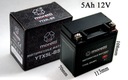 BATTERY ZELOWY 12V 5AH YTX5L-BS MORETTI ISO photo 1 - milautoparts-fr.ukrlive.com