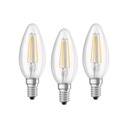 Žiarovky Osram Ledvance 4W=40W 4000K LED B40 E14 x3 Tvar Sviečka