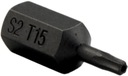 БИТА TORX T15 x 30 мм 10 мм С ОТВЕРСТИЕМ S2