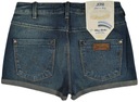 WRANGLER detské teplákové kraťasy JEANS blue high JONI SHORT W24 Dominujúci vzor bez vzoru