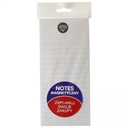 БЛОКНОТ МАГНИТНЫЙ УЗОР 10/50 листов 99 Х 210 мм