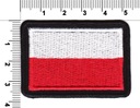 Termo nášivka Vlajka Poľský na uniformu 55x38mm Krajina Poľsko