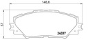 PADS TEXTAR 2433701 TOYOTA AURIS E18 12R- FRONT photo 2 - milautoparts-fr.ukrlive.com