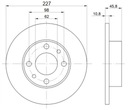 DISQUES MIKODA 0307 FSO 125P 67R-91R AVANT 227MM photo 2 - milautoparts-fr.ukrlive.com