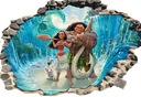 3D наклейки MOANA VAIANA на стену 130x90см ВЫБОР