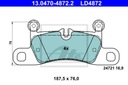 ATE CERAMIC PADS REAR PORSCHE 911 991 CARRERA 3.4 photo 2 - milautoparts-fr.ukrlive.com