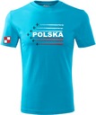 Vlastenecké tričko Letectvo Poľsko Šachovnica Názov farby výrobcu Koszulki Patriotyczne S M L XL XXL 3XL 4XL 5XL