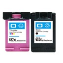 2X 652XL ЧЕРНИЛА ДЛЯ HP DJ 5275 3636 3787 4535 2135