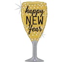 Фольга ШАР Новогоднее шампанское HAPPY NEW YEAR XL