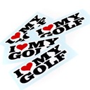 Naklejka sticker I LOVE MY GOLF volkswagen