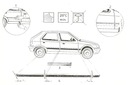 Seat Leon III 5d hatchback, kombi 2012 - 2020 bočné lišty Hmotnosť (s balením) 1 kg