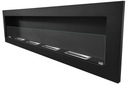 BIOKRB DLHÝ 160x40 ČIERNY so sklom 1600x400 Kód výrobcu BIOKOMINEK 160x40 CZARNY SZYBA