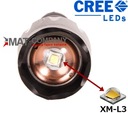 CREE L3 BATERKA TAKTICKÁ LED CREE ZOOM XM-L3-U3 Napájanie batérie