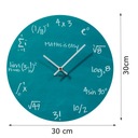 Moderné nástenné hodiny Matematika darček tichý Napájanie batérie