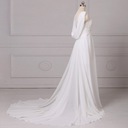 Svadobné šaty tren výšivky CIVILNÁ SVADBA 36 S Dominujúca farba biela