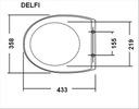 DOSKA PRE CERSANIT DELFI DUROPLASTOVÝ KOVOVÝ ZÁVES EAN (GTIN) 5903938512339