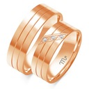 Zlaté prstene DIAMANTY PREMIUM MODEL OE-27B Veľkosť/vnútorný priemer (mm) nastaviteľná
