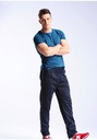 Большие мужские спортивные штаны Спортивные костюмы с прямыми штанинами 0668 5XL Темно-синий
