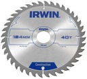 IRWIN ЦИРКУЛЯРНАЯ ПИЛА ПОЛОТНО ДЛЯ ДЕРЕВЯННОЙ ПИЛЫ 184 x 30 40Z