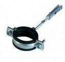 Металлический хомут на трубу 6/4 с прокладкой