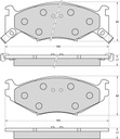 Тормозные колодки Chrysler Daytona/LeBaron/Saratoga