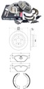 DISCS PADS BRAKE SHOES REAR BMW 5 E39 298MM X 10MM PELNA photo 2 - milautoparts-fr.ukrlive.com