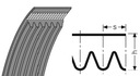Viacdrážkový remienok 9PJ 584 Optibelt Druh pás