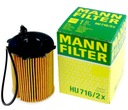 MANN FILTER МАСЛЯНЫЙ ФИЛЬТР HU716/2x PEUGEOT 1.6 HDI