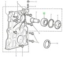 Ložisko ventilátora chlodníci Land Rover Discovery 2 II Td5 Defender Td5 Výrobca dielov OE