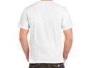 Pánske tričko biele pánske tričko okrúhly výstrih Gildan bavlna 170g veľ. M Značka Gildan