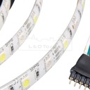 RGBW LED pásik + STUDENÁ SMD5050 IP65 vodotesný 5M Dĺžka 5 m