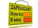 TABLICA INFORMACYJNA OTWART PON-SB ZAWIESZKA 30X21