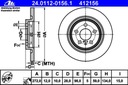 ATE DISCS REAR CITROEN C8 FIAT ULYSSE PEUGEOT 807 photo 2 - milautoparts-fr.ukrlive.com