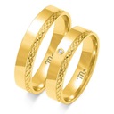 Золотые обручальные кольца 8K Comfort Fit бесшовные OE-199