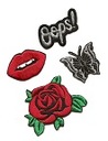 IRON-ON SET LIPS ROSE OOPS SM PL патчи