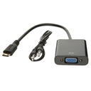 АДАПТЕР mini HDMI-VGA DSUB + ЗВУКОВОЙ КОНВЕРТЕР