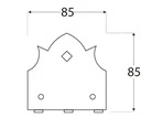 SDD 85B ZAKONČENIE OZDOBNÝ SYSTÉM SD DUPLEX Celková dĺžka 8.5 cm