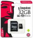 Карта памяти KINGSTON Micro SD 32 ГБ C10 + АДАПТЕР
