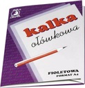 KALKA OŁÓWKOWA A4 fioletowa 25 ark