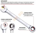 SATA КОМПЛЕКТ 12 КЛЮЧІ Z ПОДВІЙНА БРЯЗКАЛЬЦЕ S09066  (12373370452) фото min 6