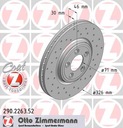 ZIMMERMANN SPORT FRONT JAGUAR S-TYPE XJ XK 326MM photo 2 - milautoparts-fr.ukrlive.com