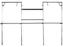 ПОЛКА, НАСТЕННАЯ ПОДСТАВКА, ТРУБА ОВАЛЬНАЯ, 3м, ПОЛКИ c1