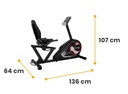 Bicykel stacionárny rotoped elektromagnetický horizontálny Christopeit Ďalšie vlastnosti transportné kolesá priestor pre telefón/tablet podpera na knihu nastavenie sedadla dotykové senzory držiak na nohy displej