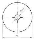 25x DISK FIBR FIBRA 125mm P60 Šírka otvoru 22,2mm