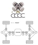 КРЕСТОВИНА ПРИВОДНОГО ВАЛА KAWASAKI KFX 700 KVF 360 650 700 PRAIRIE BRUTE FORC