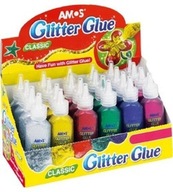 Lepidlo s trblietkami Glitter Glue 22 ml, 6 farieb (24 kusy)