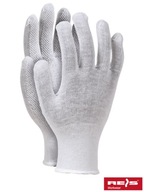 Rękawiczki bawełniane białe mikronakropienie 10(XL