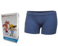 Brubeck Chlapčenské boxerky COMFORT COTTON JUNIOR modré indigo 116/122