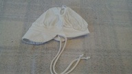 Śliczna biała czapeczka na lato - 46cm