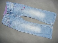 H&M jeansy z kotkiem 12/18 m 86 cm